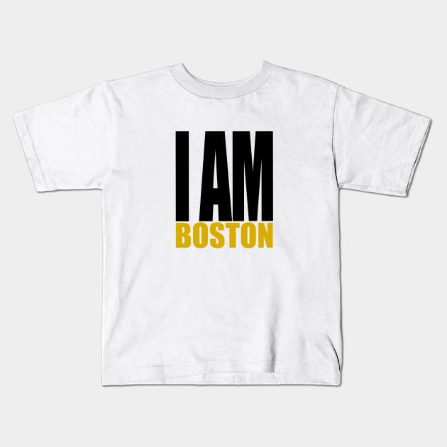 I am Boston Kids T-Shirt by INKUBATUR